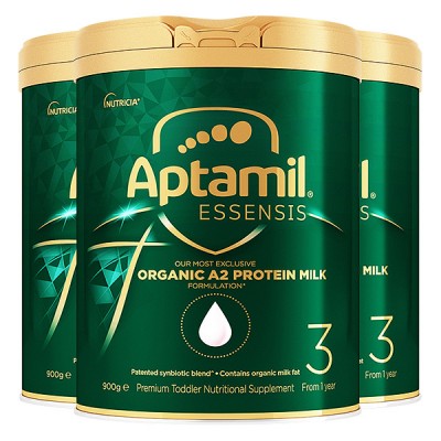 【澳洲直邮】NUTRICIA爱他美 APTAMIL有机A2蛋白奶粉 3段  3罐